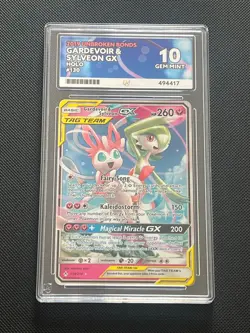 Pokemon Gardevoir & Sylveon GX Tag Team 130/214 Unbroken Bonds ACE 10 perfect 10 - Image 2