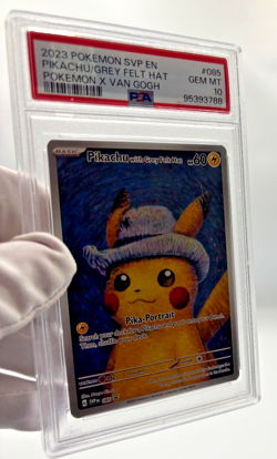 Pokemon Cards - PSA 10 Pikachu Grey Felt Hat 085 - Van Gogh Promo - GEM MT - Image 3