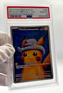 Pokemon Cards - PSA 10 Pikachu Grey Felt Hat 085 - Van Gogh Promo - GEM MT - Image 4