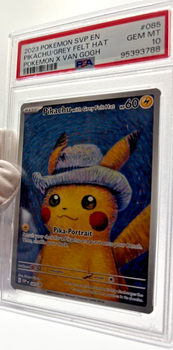 Pokemon Cards - PSA 10 Pikachu Grey Felt Hat 085 - Van Gogh Promo - GEM MT - Image 5