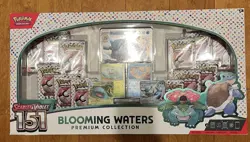Pokemon TCG Scarlet & Violet 151 Blooming Waters Premium Collection Box Sealed - Image 1