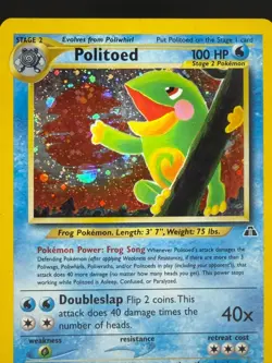 Politoed 8/75 Unlimited Holo Rare Pokemon TCG Neo Discovery LP/MP English - Image 3