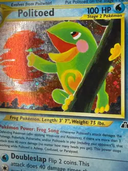 Politoed 8/75 Unlimited Holo Rare Pokemon TCG Neo Discovery LP/MP English - Image 5