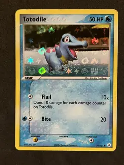 Totodile Reverse Holo 79/101 Pokemon Hidden Legends English Common 2004 MP - Image 1