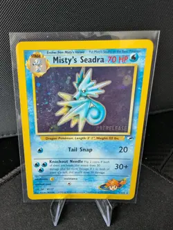Pokemon TCG Misty's Seadra (Prerelease) 009/132 Wotc Promo Holo - Image 1