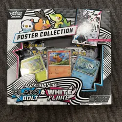 Pokemon Scarlet And Violet Black Bolt And White Flare Poster Collection Sealed - Image 1