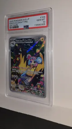 Pokemon 2025 Battle Partners JP SV9 Iono's Kilowattrel Art Rare #104/100 PSA 10 - Image 2