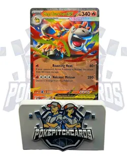 Mega Camerupt ex 022/132 Me01: Mega Evolution Holo Free Shipping Pokemon NM - Image 1