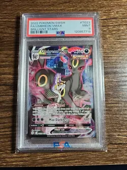Pokemon TCG - Umbreon VMAX TG23/TG30 Brilliant Stars Trainer Gallery PSA 9 MINT - Image 1