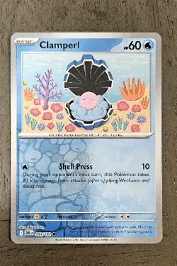 X4 Playset - Clamperl 54/182 Reverse Holo Sv10: Destined Rivals - Pokemon TCG - Image 2