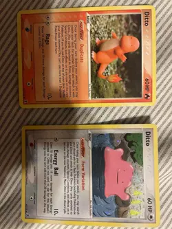 Ditto Pokemon TCG Bundle 7 VINTAGE Dittos From 2003-2005 sets 2 holos - Image 1