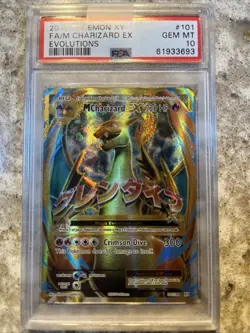 Pokemon TCG XY Evolutions 2016 Charizard EX #101/108 GEM MT 10 - Image 1