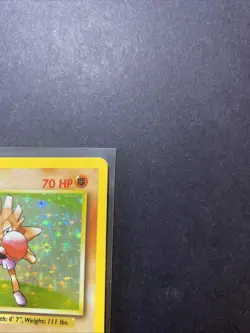 Hitmonchan 007/102 Base Set Holo Unlimited Pokemon WOTC MP/HP - Image 3