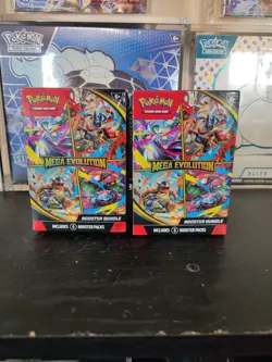 Lot of 2 Pokemon MEGA EVOLUTION Booster Bundles Pokemon Sealed new Ships Fast - Image 1