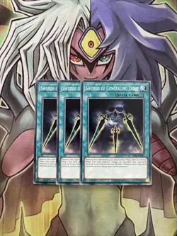 SDSA-EN032 x3 Swords of Concealing Light Common Excellent Condition Yugioh - Image 1
