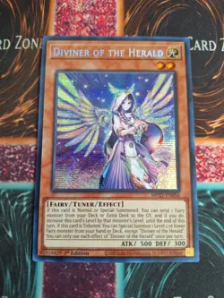 Yu-Gi-Oh! TCG Diviner of the Herald MP22-EN056 Prismatic Secret Rare 1st Ed NM - Image 1