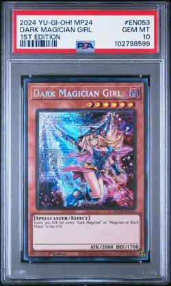 2024 YU-GI-OH! MP24-25TH ANV TIN: DUELING MIRRORS DARK MAGICIAN GIRL PSA 10 - Image 1
