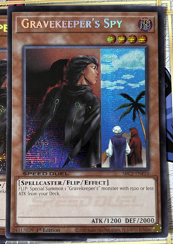 YuGiOh Gravekeeper's Spy SBC2-ENF10 PLAYSET - 3x - SECRET RARE US Import - Image 2