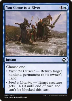 (1x) FOIL YOU COME TO A RIVER -Forgotten Realms - MTG Magic the Gathering Card - Image 1