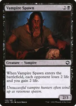 (1x) FOIL VAMPIRE SPAWN -Forgotten Realms - MTG Magic the Gathering Card - Image 1