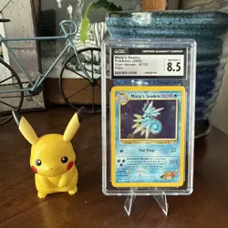 Misty's Seadra Pokemon Gym Heroes #93/132 Holo Card CGC 8.5 - Image 1