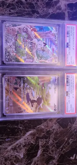 PSA 10 Meowth 192/SV-P Paldean Wooper 193/SV-P AR Set Pokemon Card Japanese - Image 1
