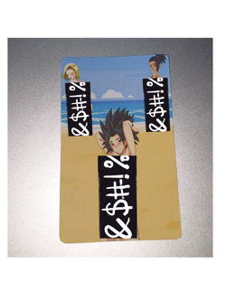 Dragon ball Android 18 Kale and Caulifla Halloween Waifu Card - Image 1