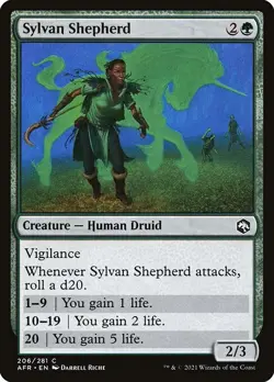 (4x) FOIL SYLVAN SHEPHERD -Forgotten Realms - MTG Magic the Gathering Card - Image 1