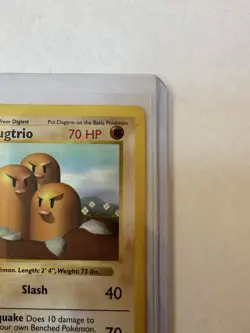 Pokemon Dugtrio 1999 1st Edition Shadowless Base Set Card 19/102 LP Condition - Image 4