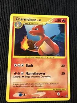 Pokemon TCG Charmeleon 102/100 Stormfront Secret Rare Holo Card - Image 1