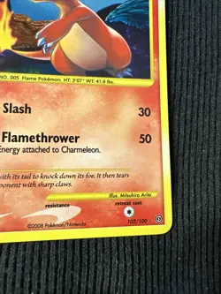 Pokemon TCG Charmeleon 102/100 Stormfront Secret Rare Holo Card - Image 4