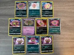 Spiritomb Pokemon Card Collection Lot Of 10 With Holo And Reverse Holo - Image 2
