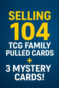 Family Pulled Pokemon Card Lot 104 Cards + Ultra Rare, Ex, V, + 3 Mystery Cards - Image 1