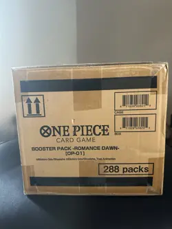 Romance Dawn OP-01 One Piece Card Game Booster Box Case BLUE BOTTOM SEALED - Image 2