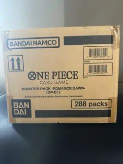 Romance Dawn OP-01 One Piece Card Game Booster Box Case BLUE BOTTOM SEALED - Image 3
