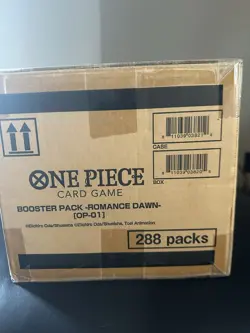Romance Dawn OP-01 One Piece Card Game Booster Box Case BLUE BOTTOM SEALED - Image 4