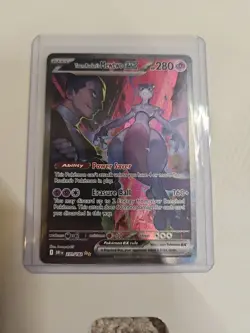 Pokemon TCG Destined Rivals Team Rockets Mewtwo EX Card 231/182 NM Pack-Fresh - Image 1
