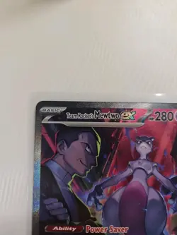 Pokemon TCG Destined Rivals Team Rockets Mewtwo EX Card 231/182 NM Pack-Fresh - Image 3