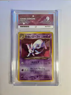 Dark Espeon Neo Destiny 4 No.196 Japanese Pokemon Card PSA 9 - Image 1