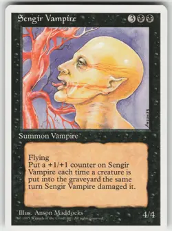 Sengir Vampire U Fourth Edition MTG - Image 1