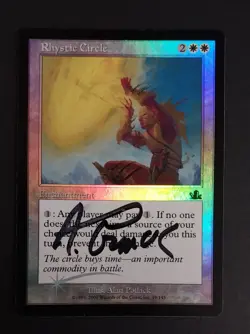 MTG - Magic: The Gathering - Rhystic Circle - Prophecy PCY (LP) (FOIL) (SIGNED) - Image 1