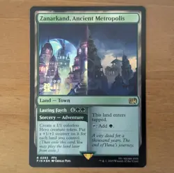 Zanarkand, Ancient Metropolis - Prerelease Foil Stamped Promo- Final Fantasy MTG - Image 1