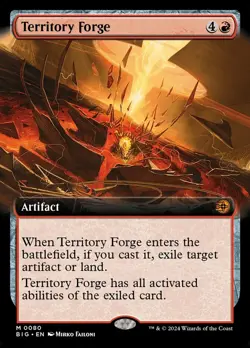1x - Territory Forge - Extended Art #80 - OTJ: The Big Score - NM MTG - Image 1