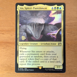 Sin, Spira's Punishment - Pre-release Foil Stamped Promo - Final Fantasy MTG - Image 1