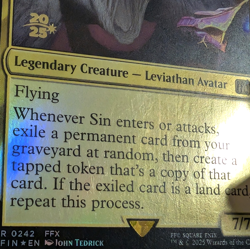Sin, Spira's Punishment - Pre-release Foil Stamped Promo - Final Fantasy MTG - Image 2