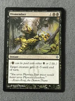 Dismember NM MTG New Phyrexia uncommon black instant - Image 1