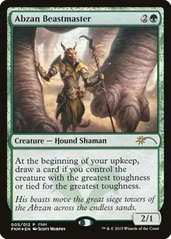 Abzan Beastmaster -Foil Light Play MTG Promos: FNM - Image 1
