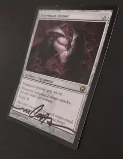 MTG Magic: The Gathering - Argentum Armor - Scars of Mirrodin SOM (LP) (SIGNED) - Image 2