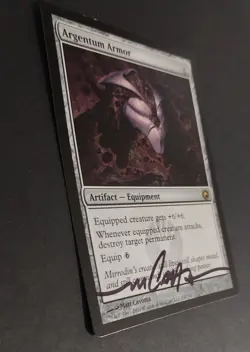 MTG Magic: The Gathering - Argentum Armor - Scars of Mirrodin SOM (LP) (SIGNED) - Image 3