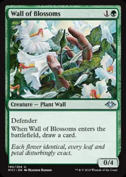 Wall of Blossoms - Light Play MTG Modern Horizons - Image 1